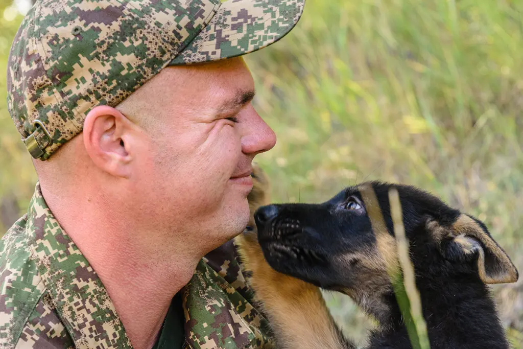 У харківській бригаді НГУ з’явився новий чотирилапий боєць – щеня Річард