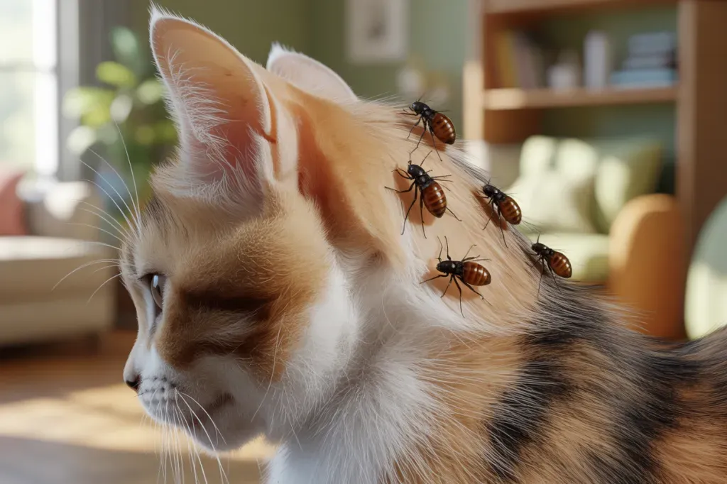 Як виглядають блохи у котів