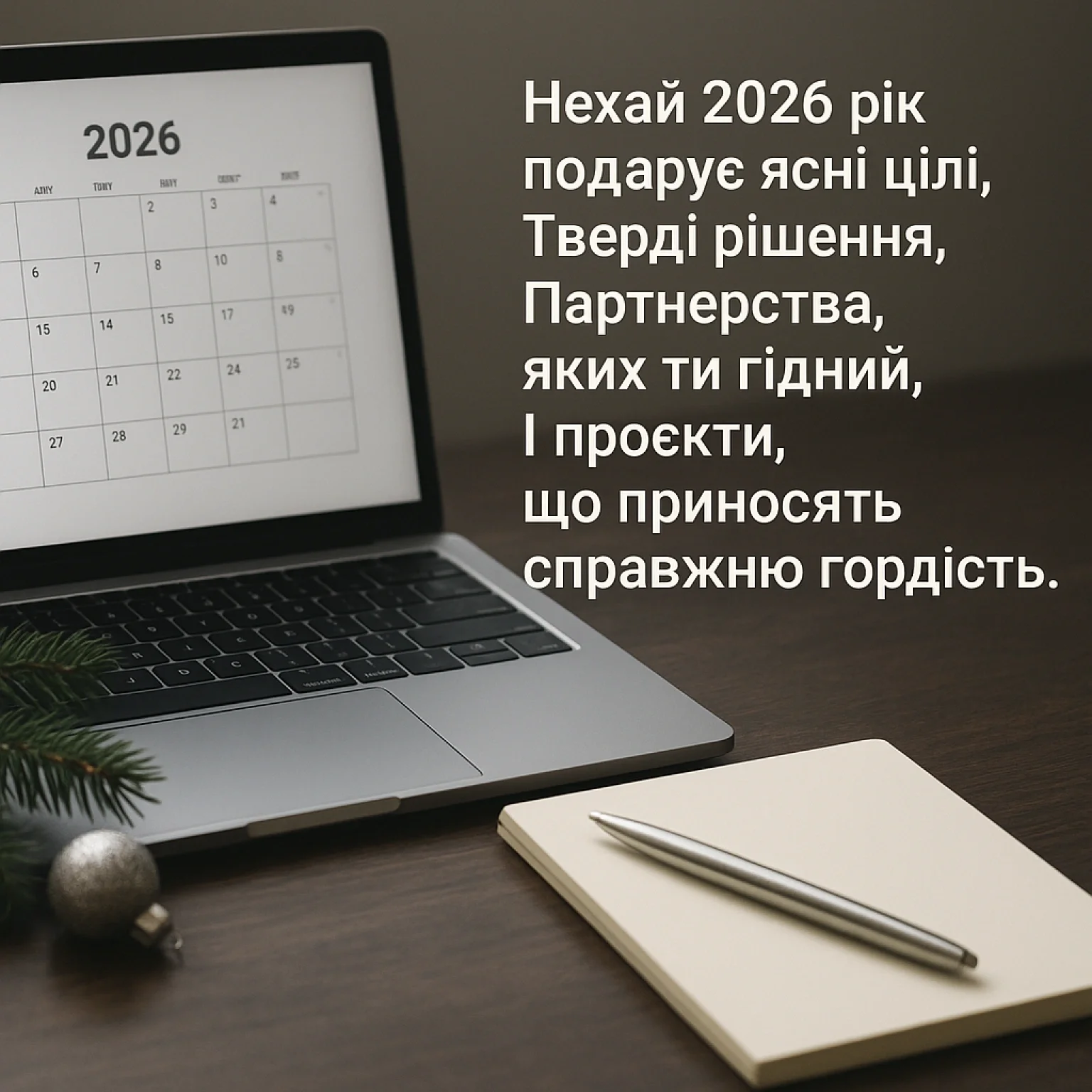 Привітання з новим роком 2026