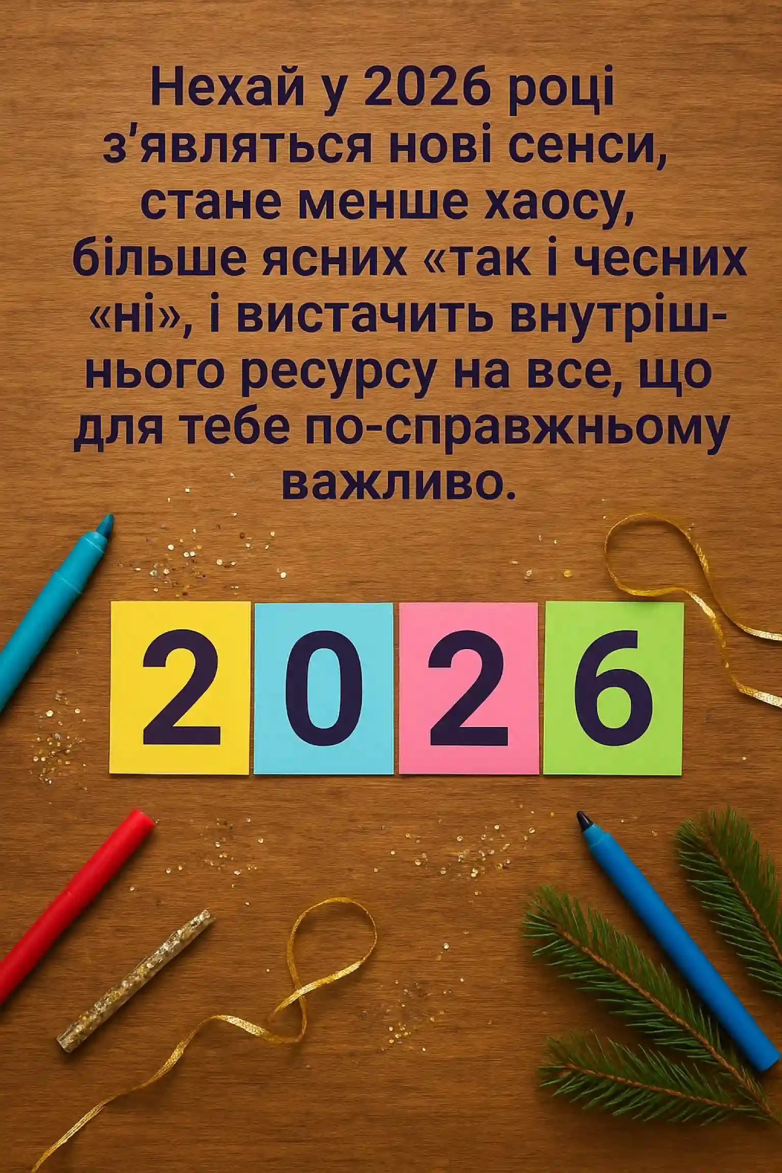 Привітання з новим роком 2026