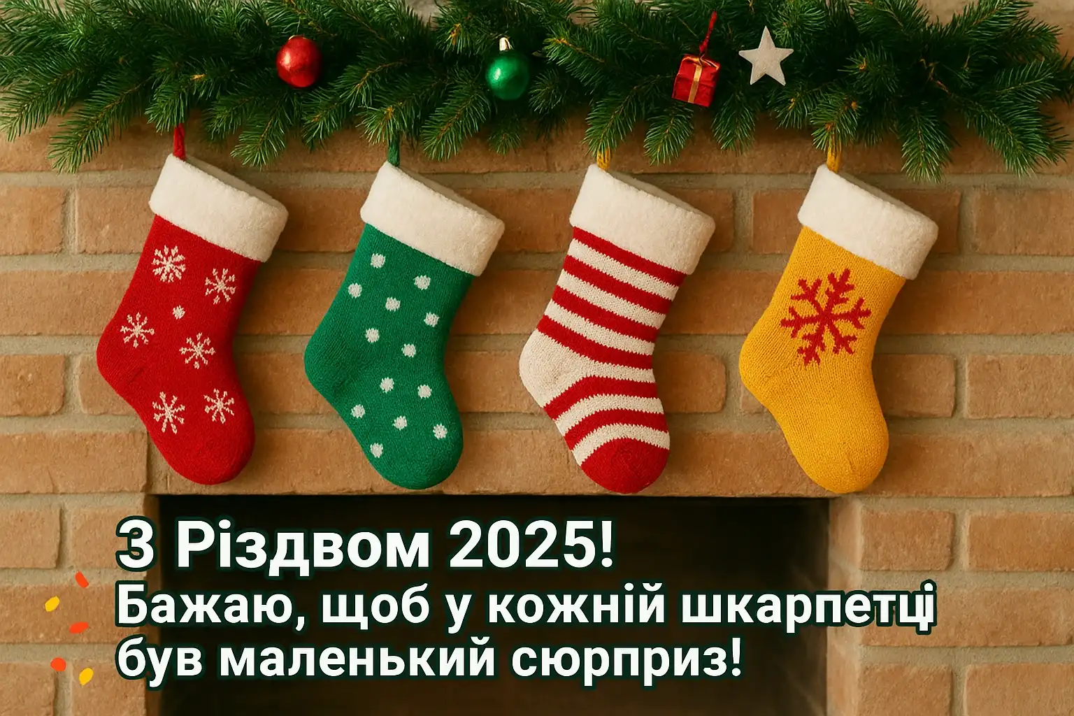 Привітання з різдвом 2025