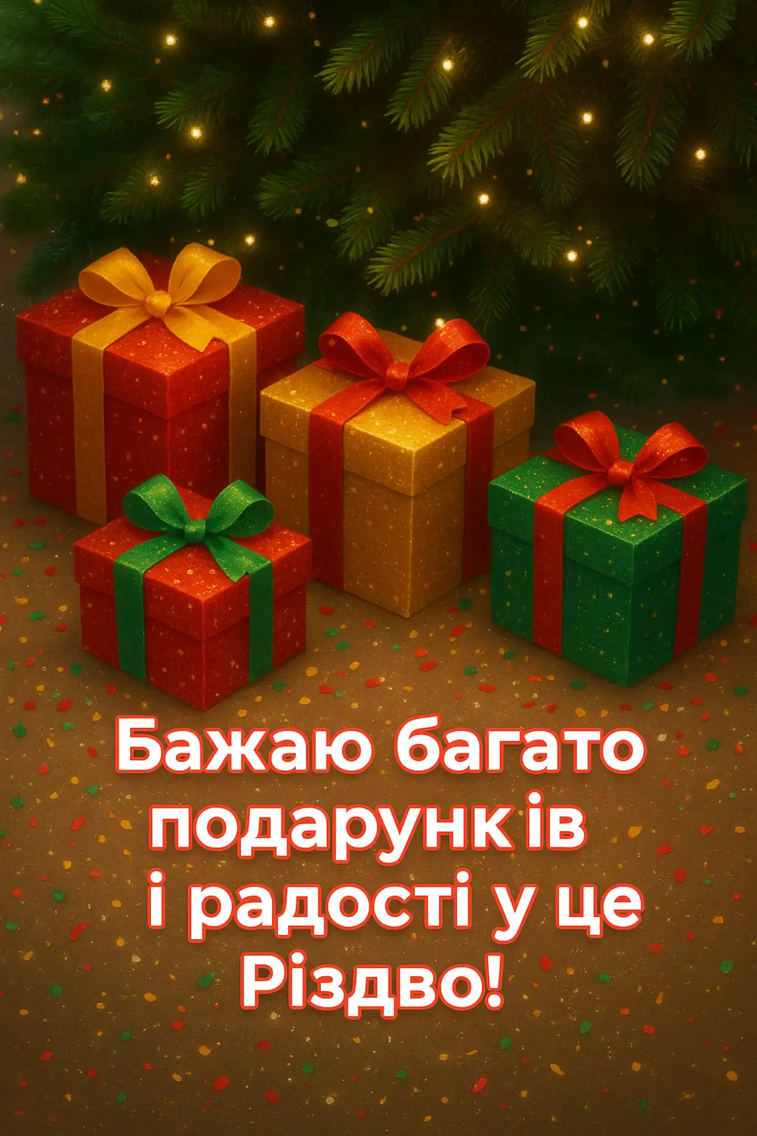 Привітання з різдвом 2025
