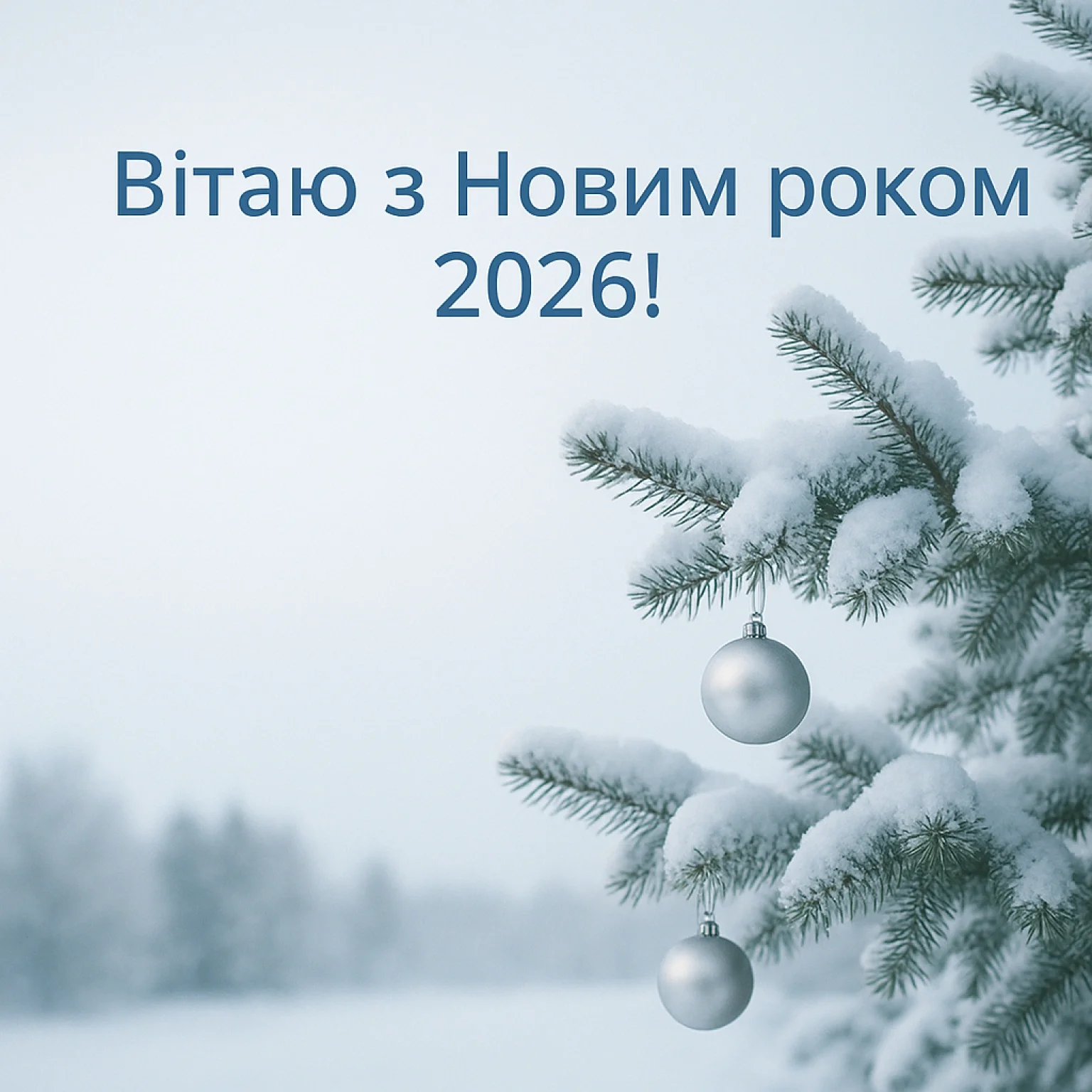 Привітання з прийдешнім новим роком 2026