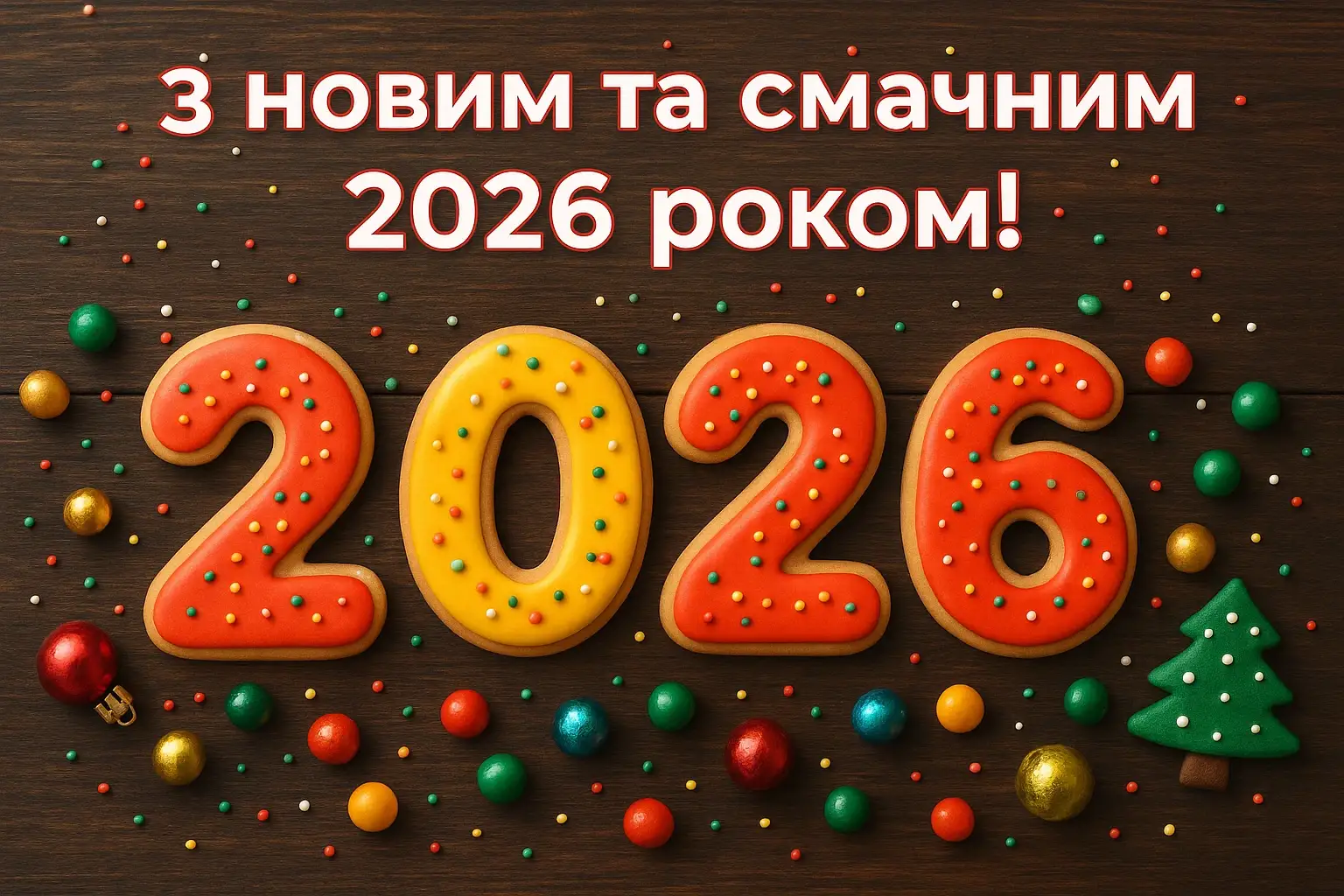 Привітання з прийдешнім новим роком 2026