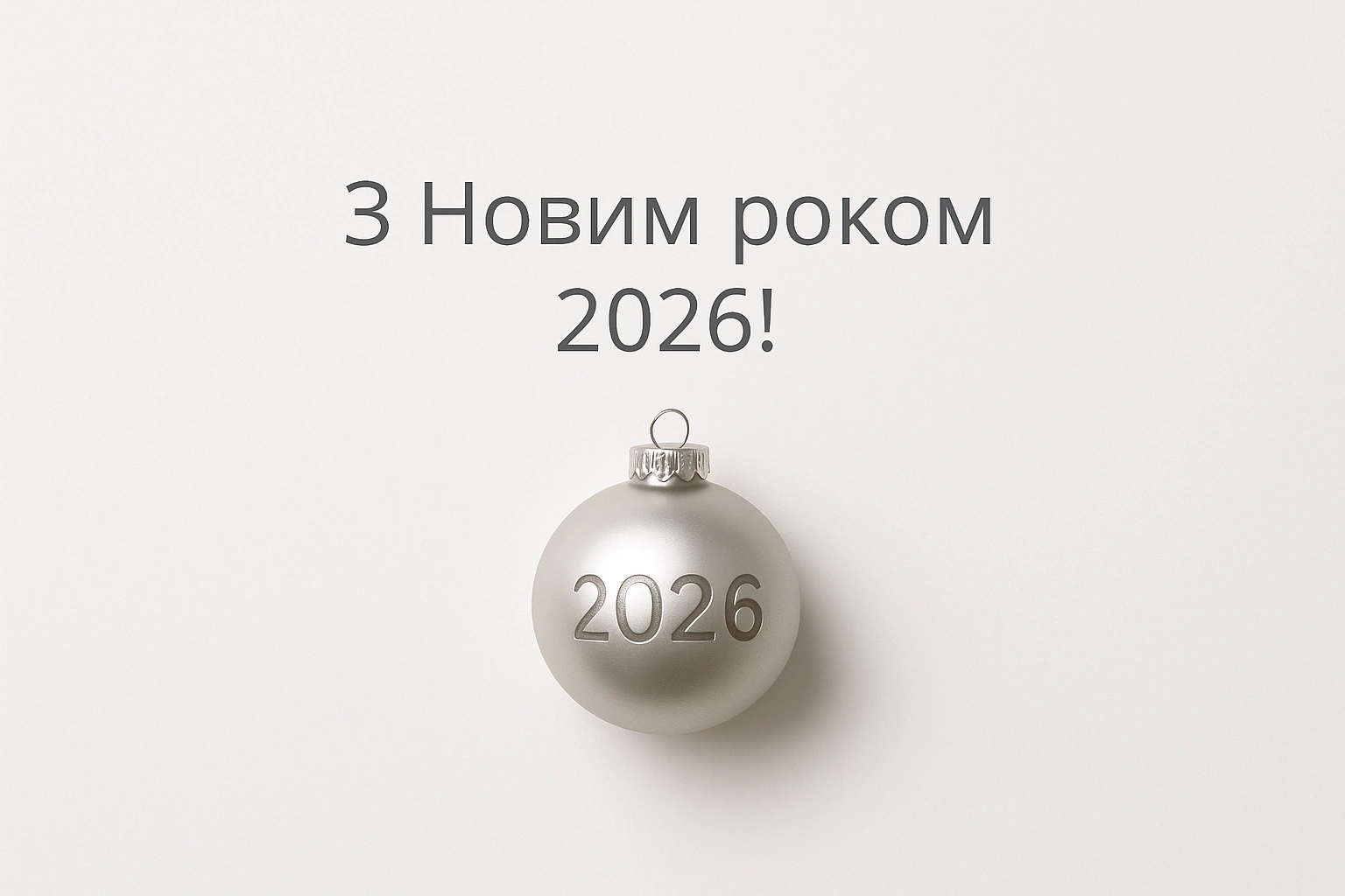 Привітання з прийдешнім новим роком 2026
