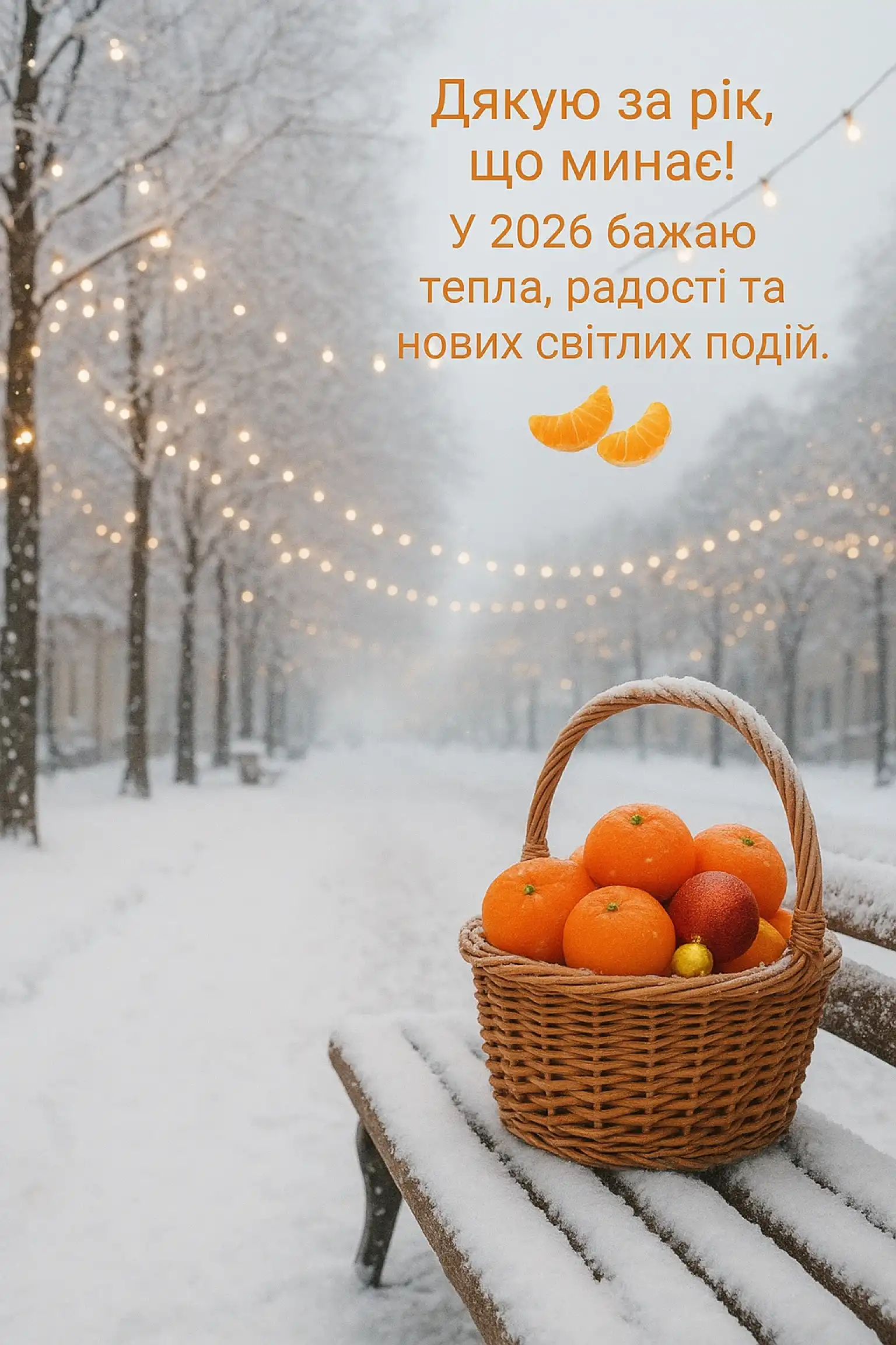 Привітання з прийдешнім новим роком 2026