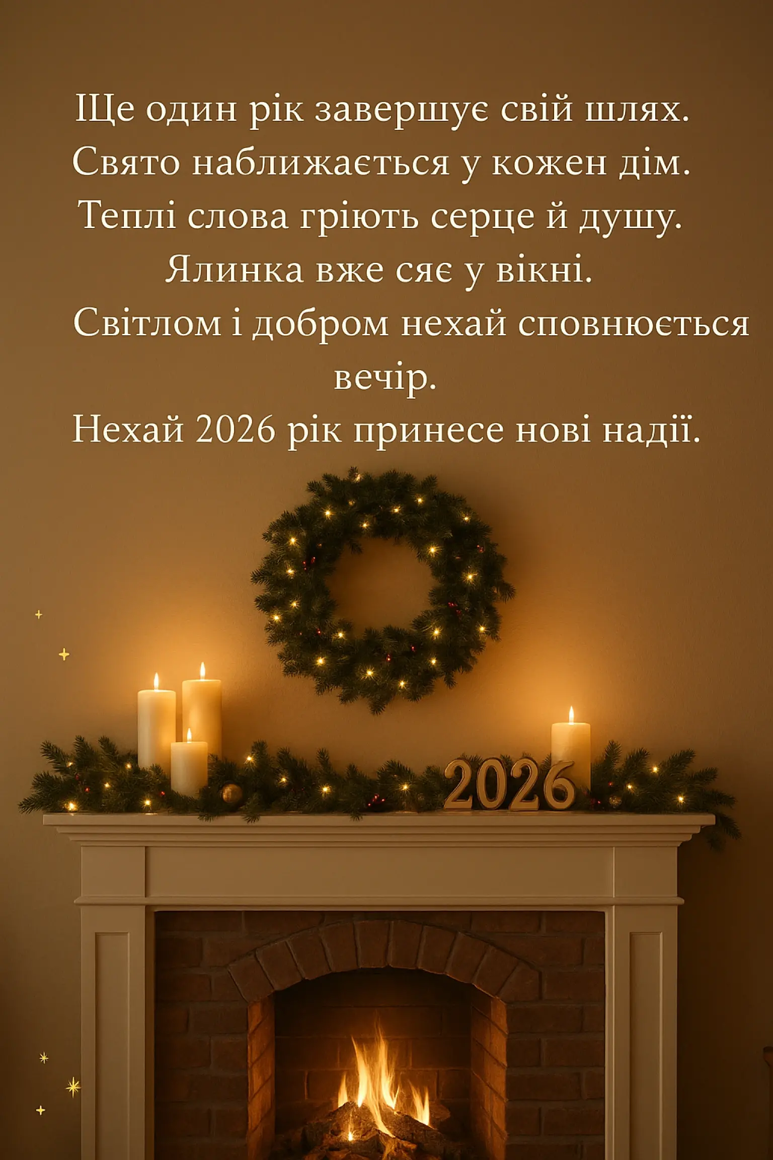 Привітання з прийдешнім новим роком 2026