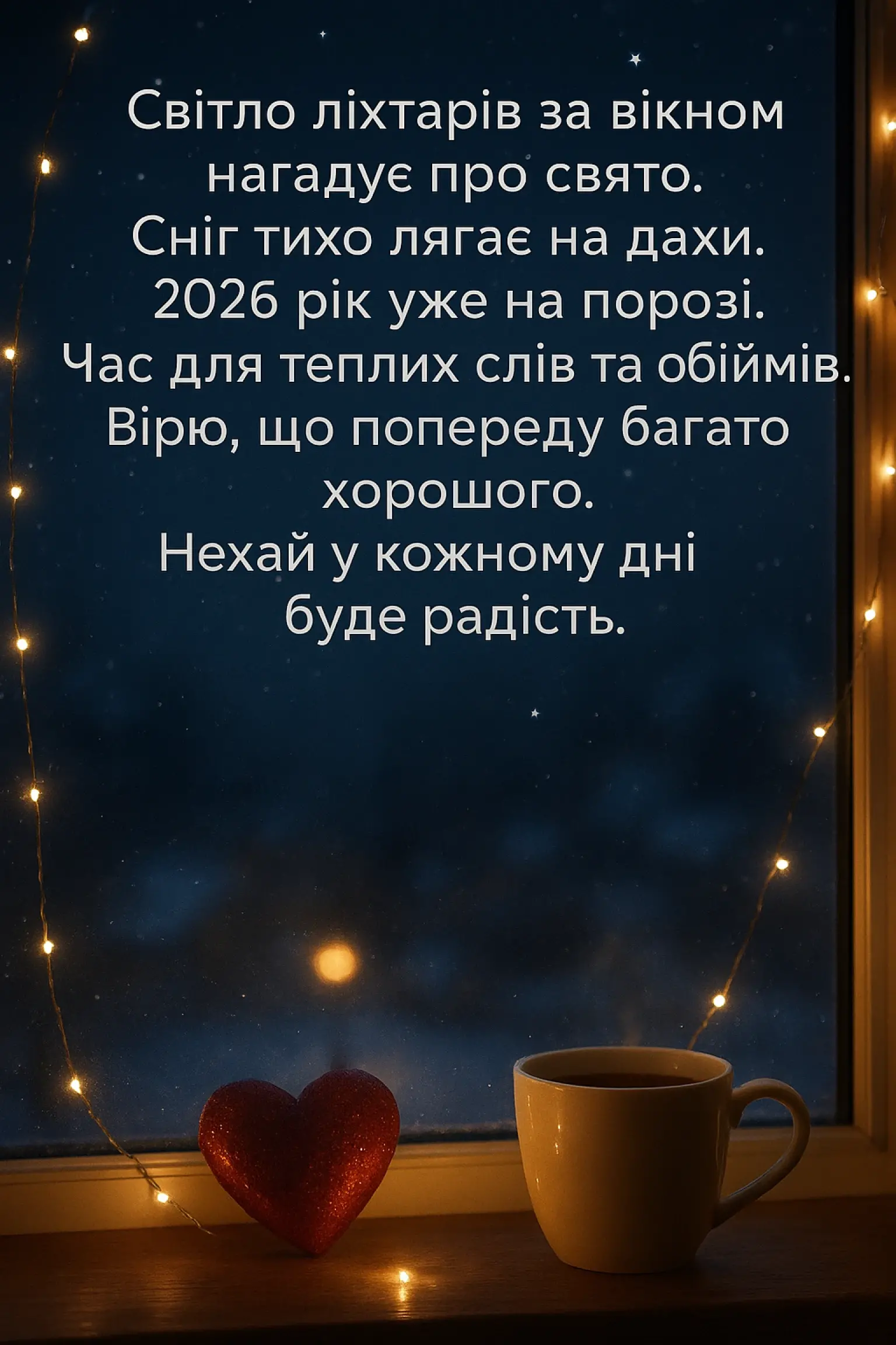 Привітання з прийдешнім новим роком 2026