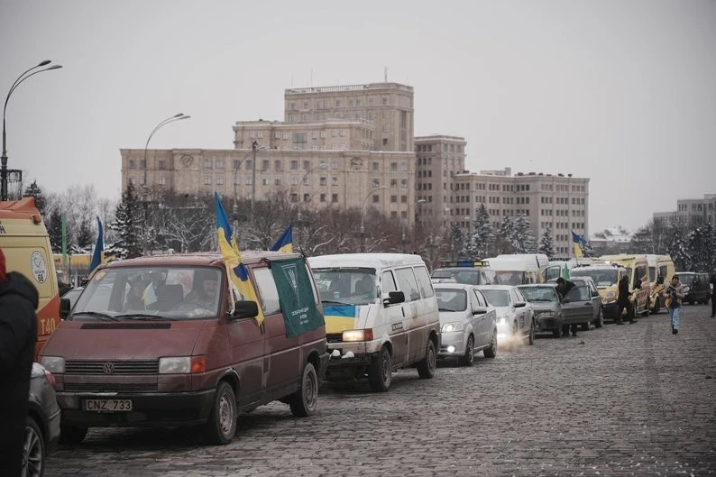 Харківські волонтери вшанували пам’ять В’ячеслава Ільченка автопробігом