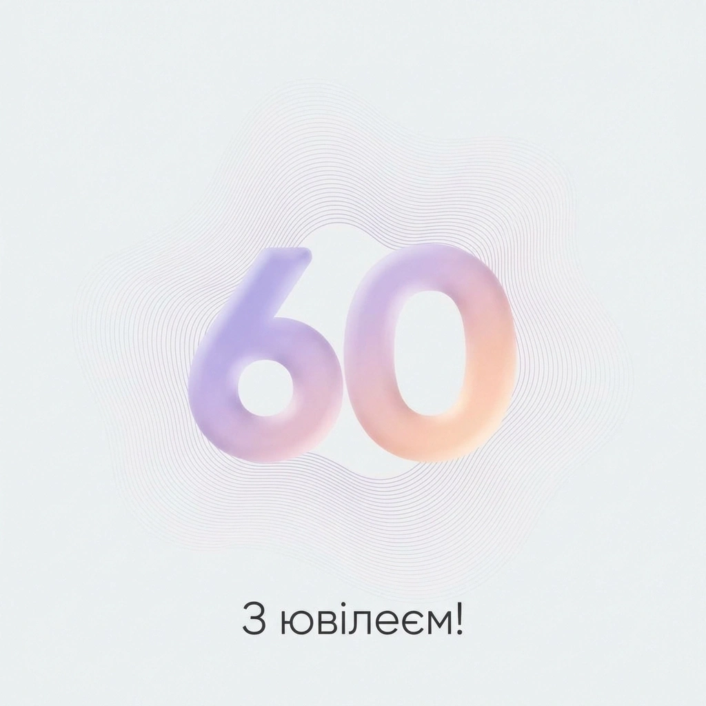 вітаю з ювілеєм 60