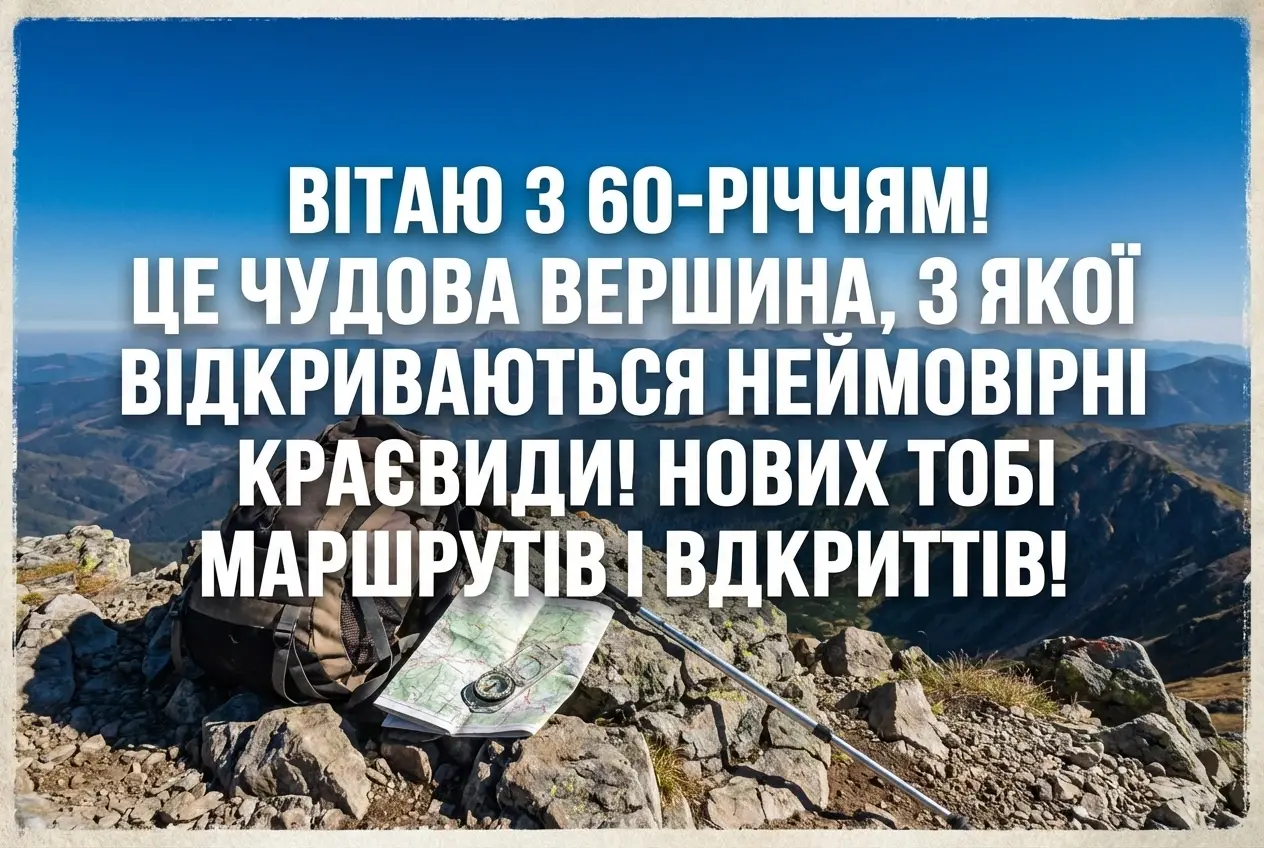 вітаю з ювілеєм 60