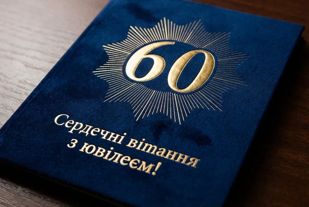 вітаю з ювілеєм 60