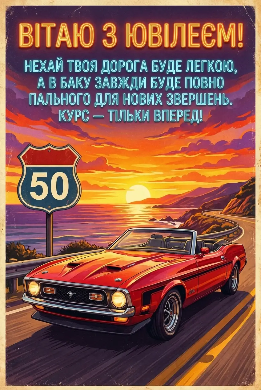 привітання з ювілеєм 50 років чоловіку