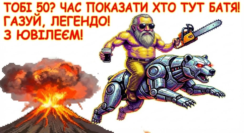 Привітання чоловіку з ювілеєм 50 років від душі