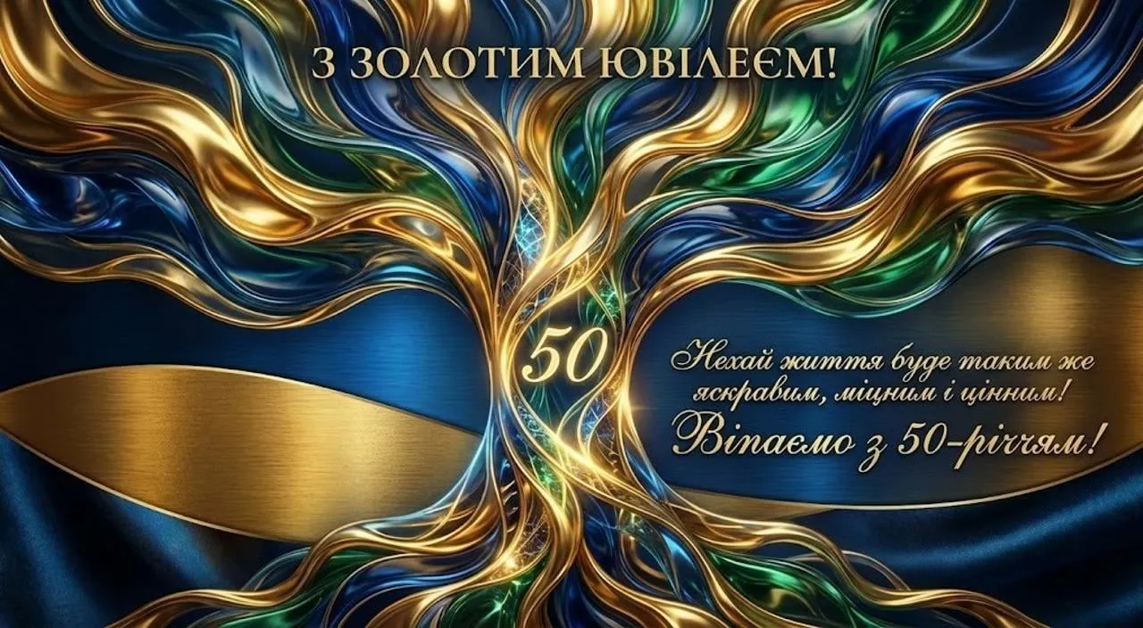 Привітання чоловіку з ювілеєм 50 років від душі
