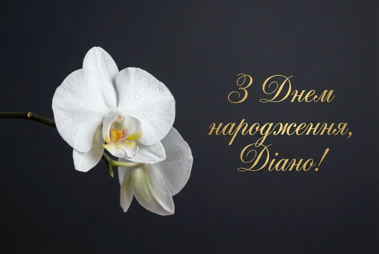 з днем народження діана на українській мові