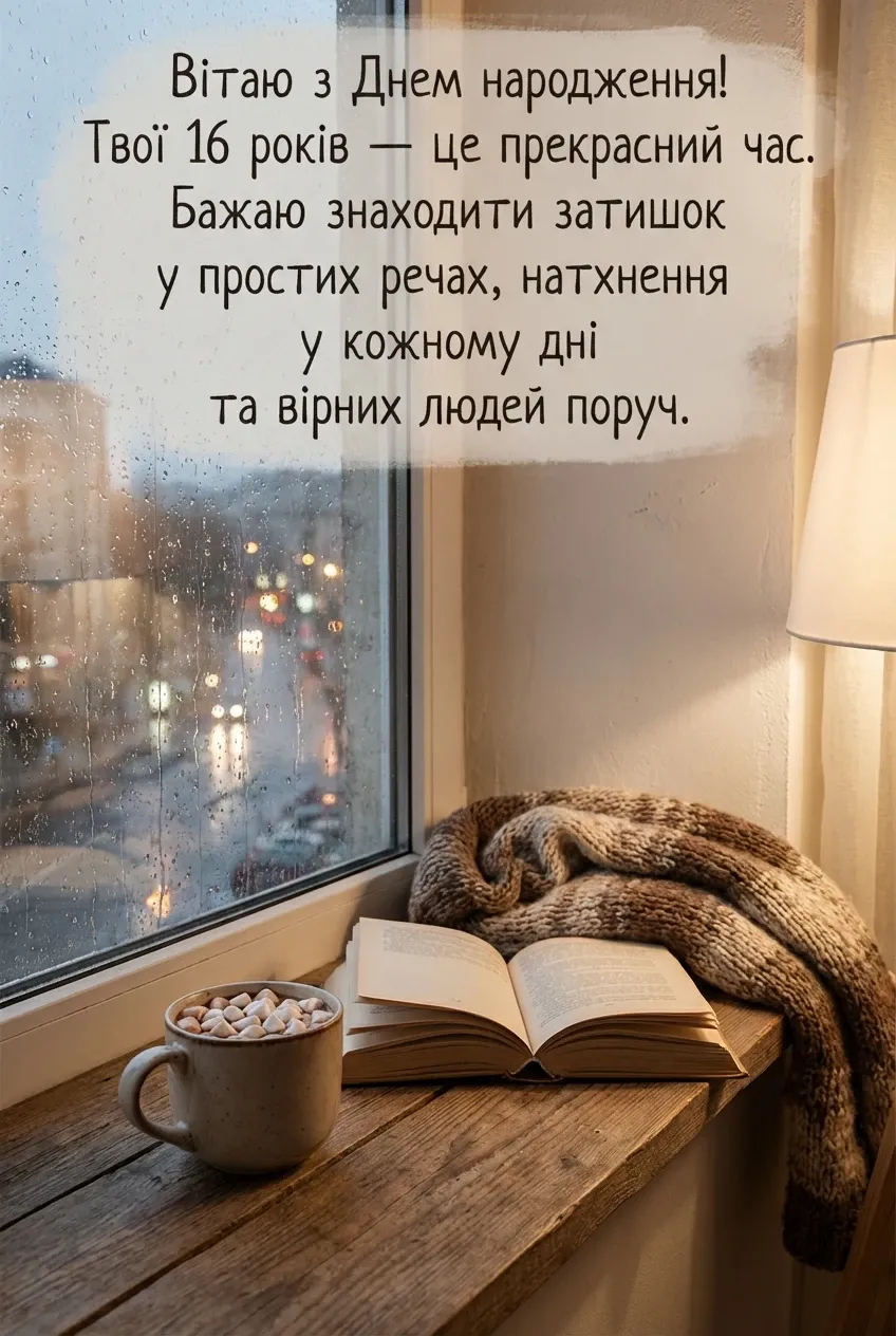 з днем народження 16 років дівчинці