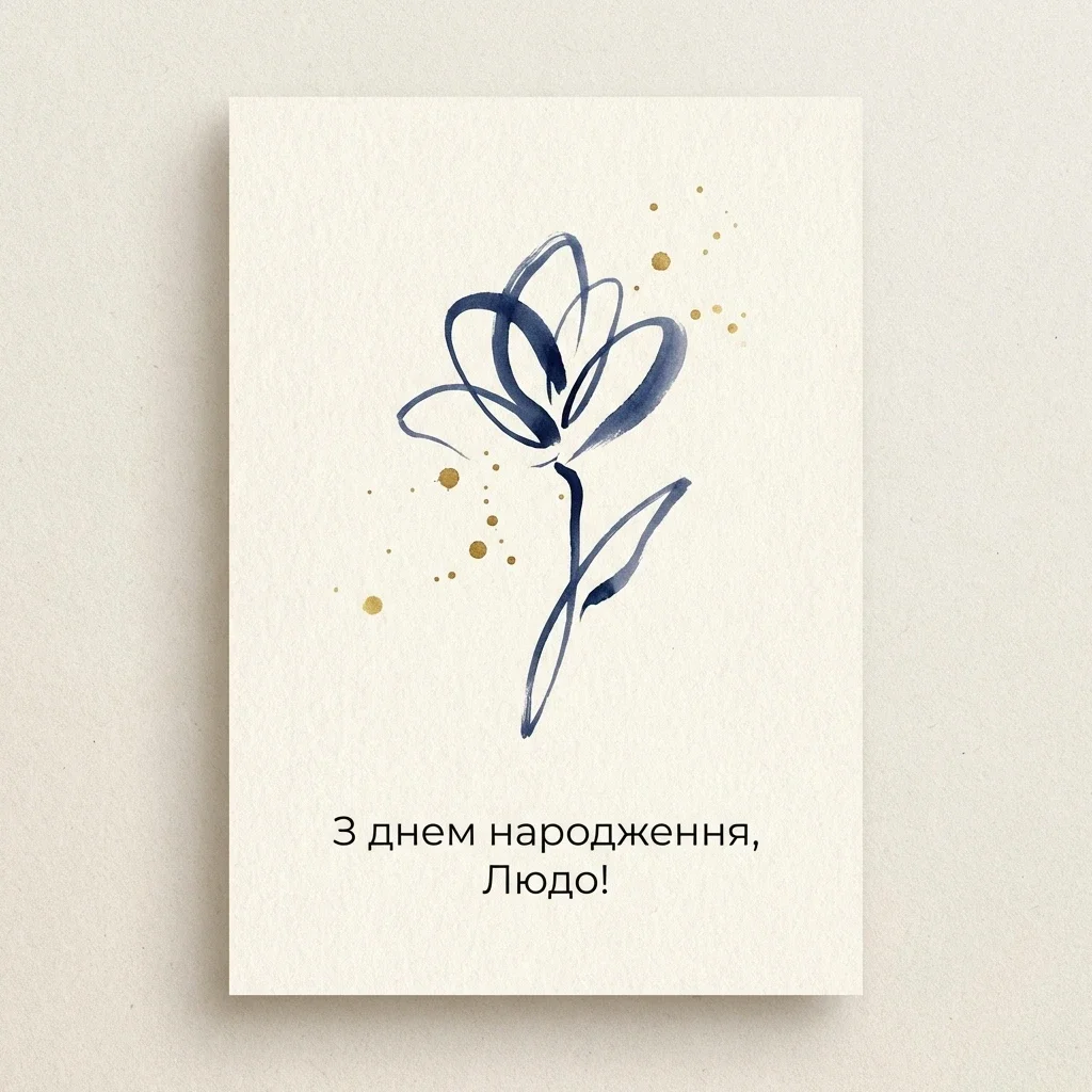 Люда з днем народження