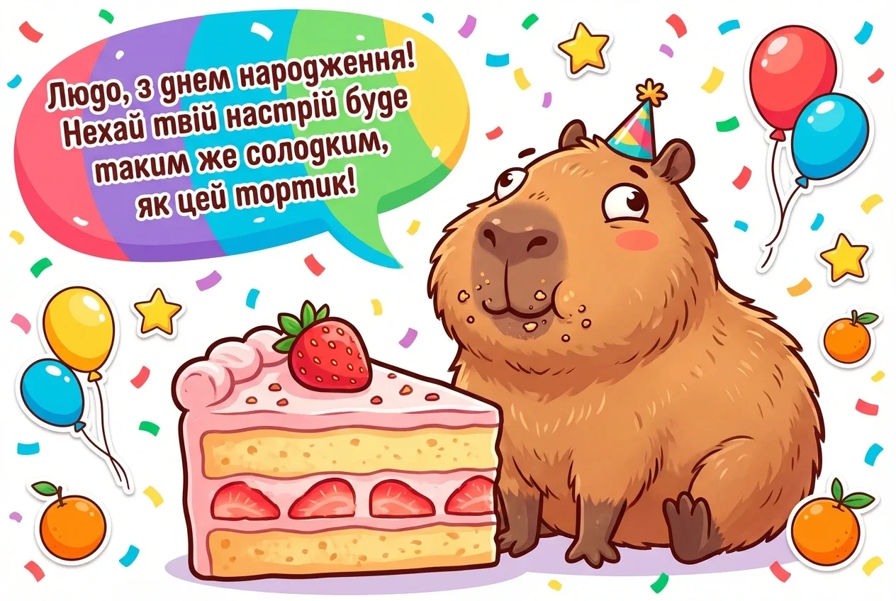 Люда з днем народження