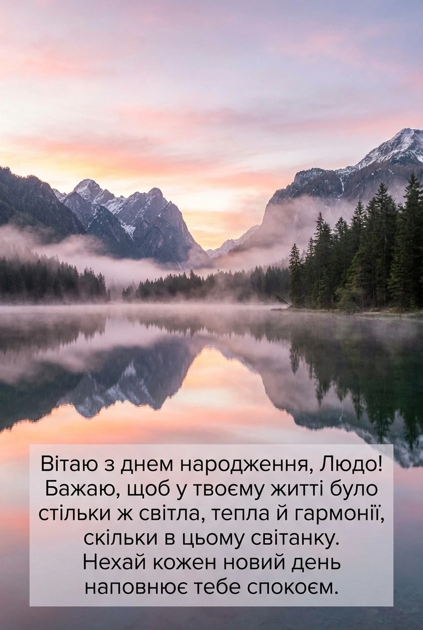 Люда з днем народження