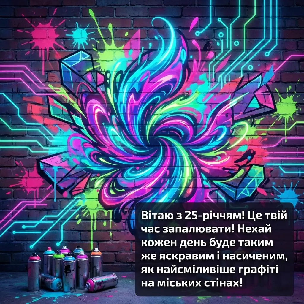 вітання з ювілеєм 25 років