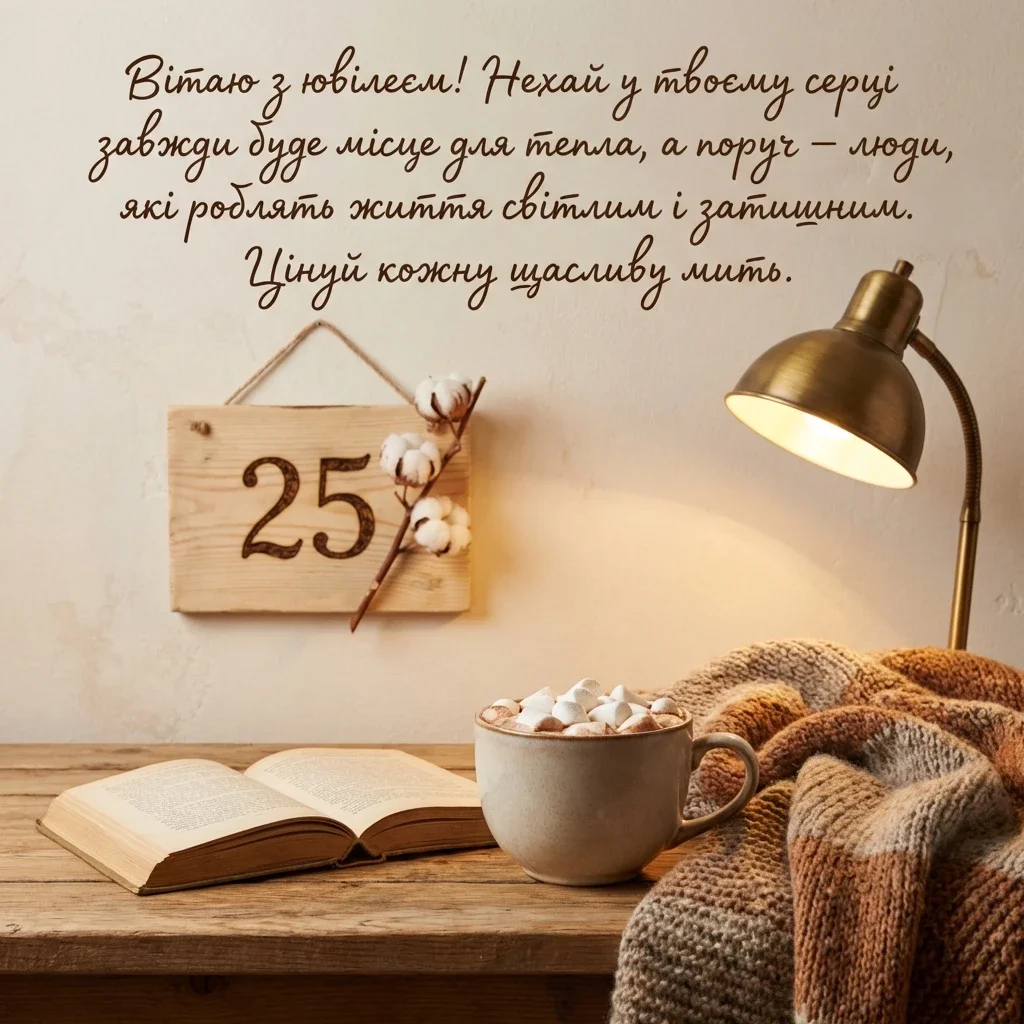 вітання з ювілеєм 25 років