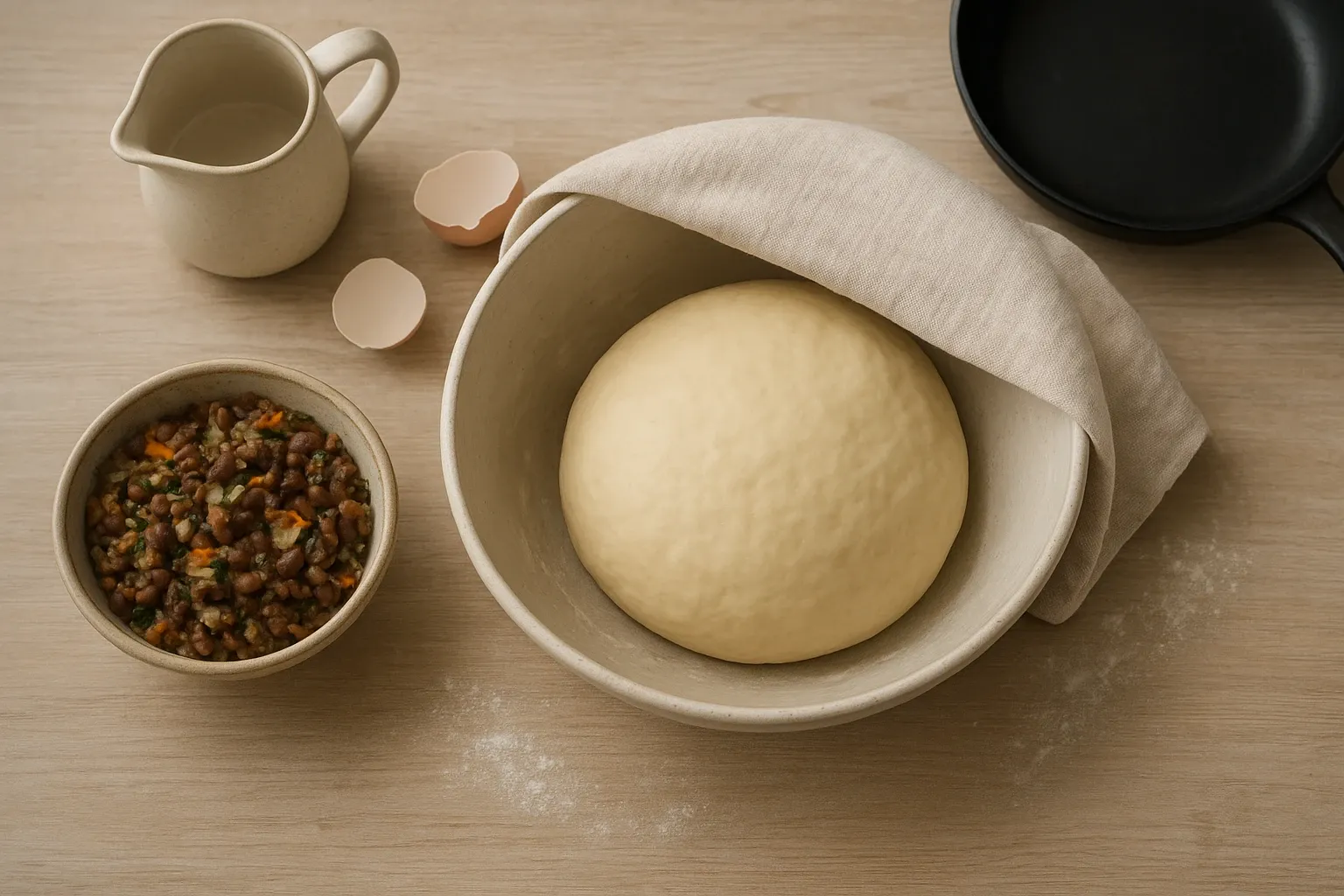 вареники з квасолею
