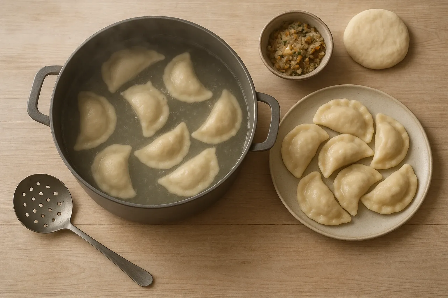 вареники з квасолею