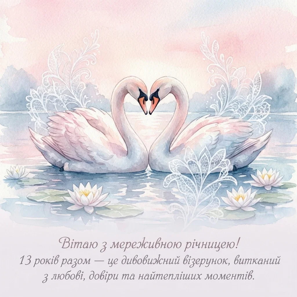 13 років річниця весілля