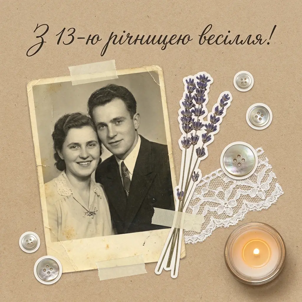 13 років річниця весілля