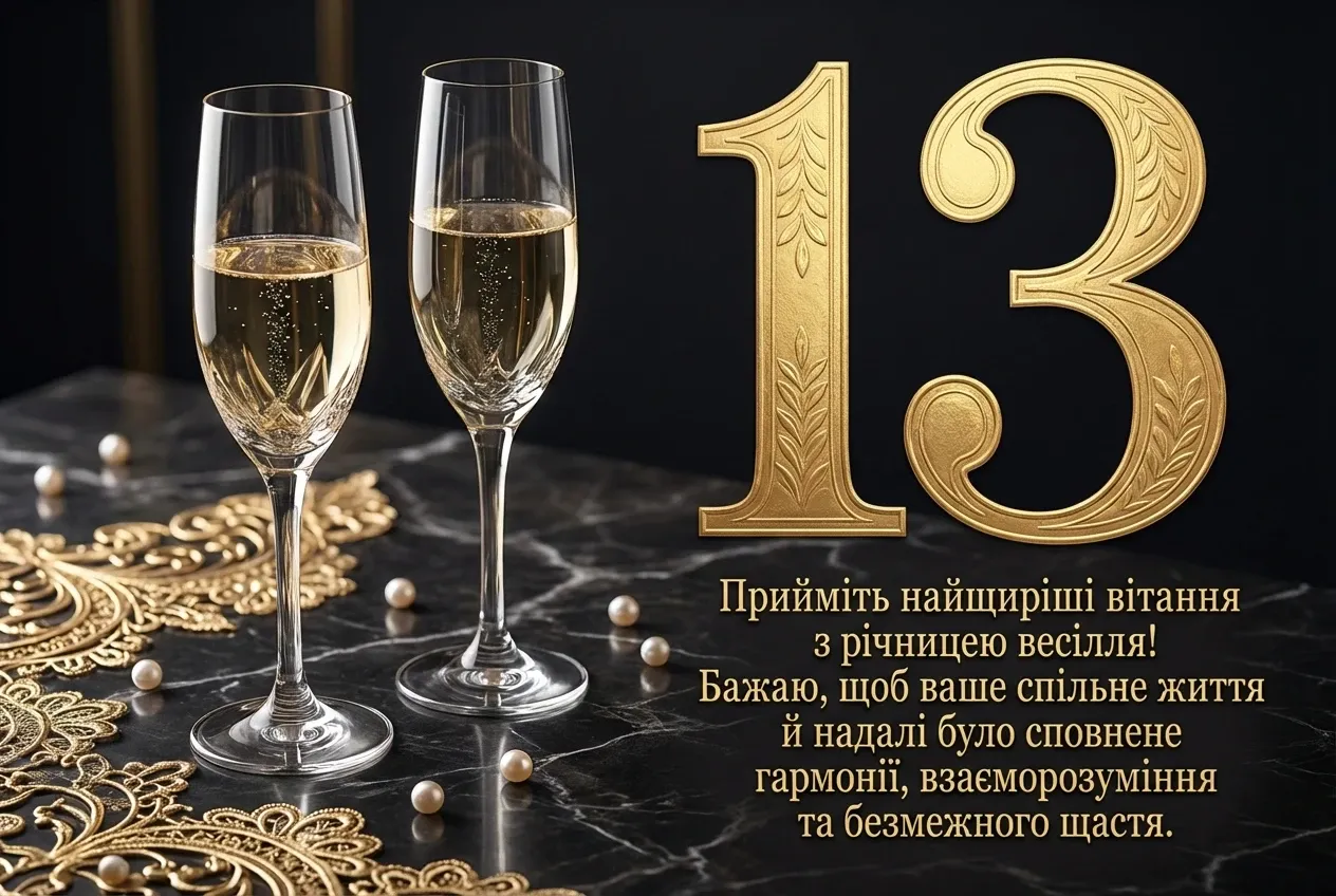 13 років річниця весілля