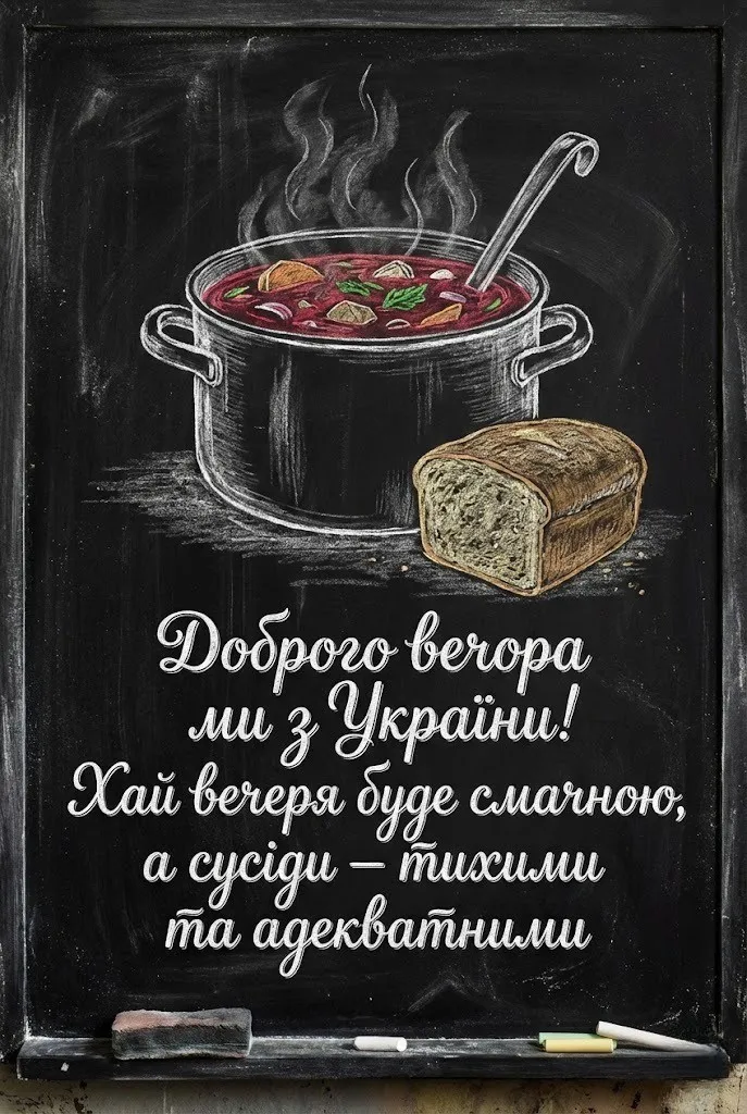 Доброго вечора ми з України: добірка душевних листівок та найтепліших побажань