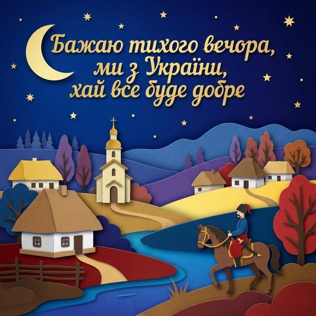 Доброго вечора ми з України: добірка душевних листівок та найтепліших побажань