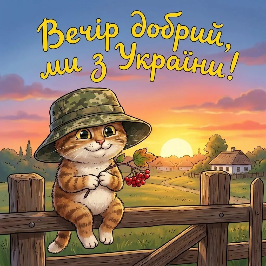 Доброго вечора ми з України: добірка душевних листівок та найтепліших побажань