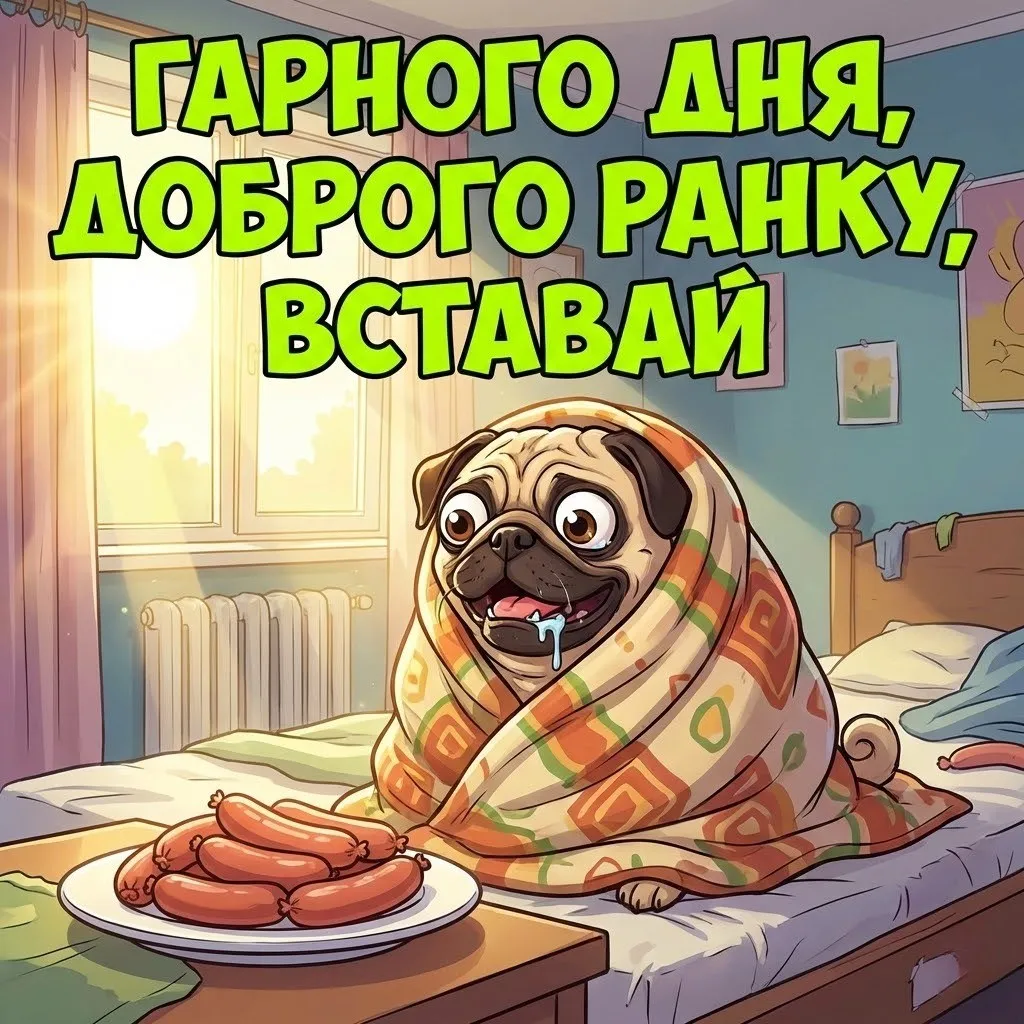 Прикольні картинки з доброго ранку та гарного дня: яскрава добірка для найкращого настрою