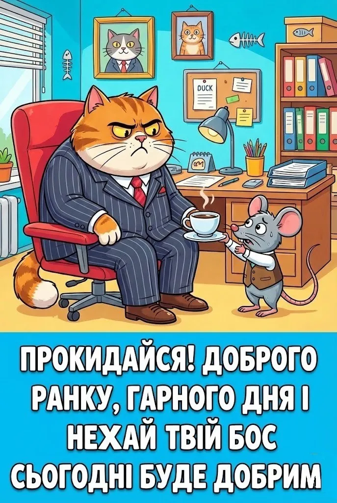 Прикольні картинки з доброго ранку та гарного дня: яскрава добірка для найкращого настрою