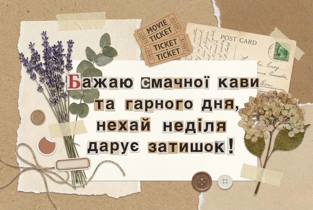 Доброго недільного ранку та гарного дня: добірка душевних картинок і листівок