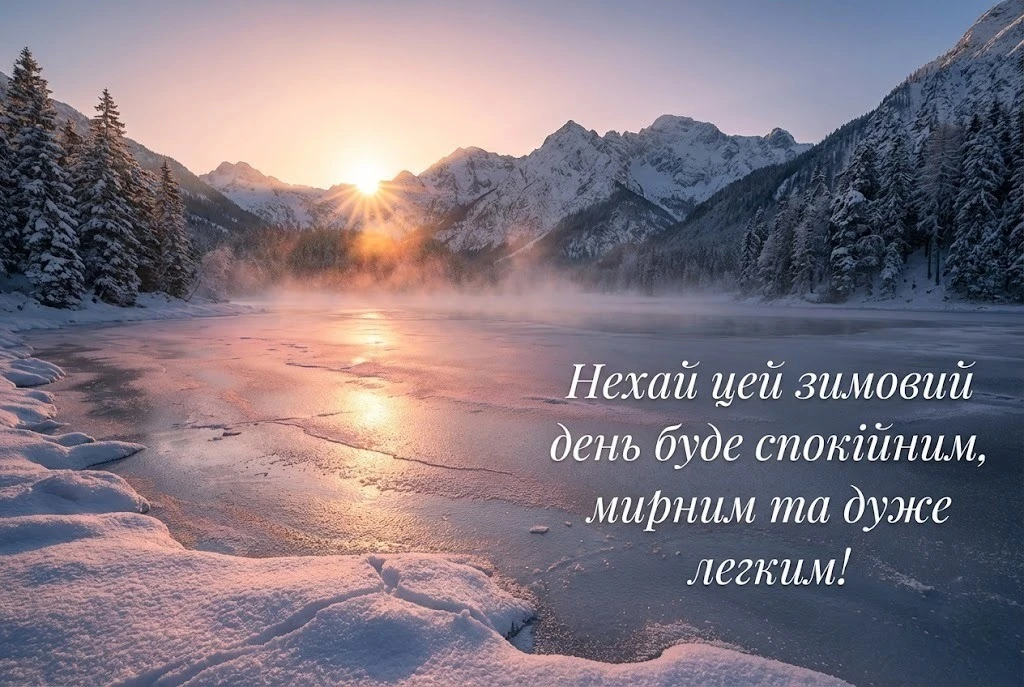 Доброго зимового дня: найкращі картинки українською для затишних та мирних побажань