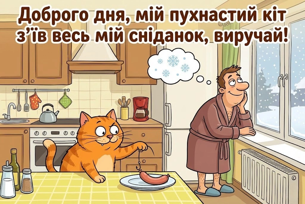 Доброго зимового дня: найкращі картинки українською для затишних та мирних побажань