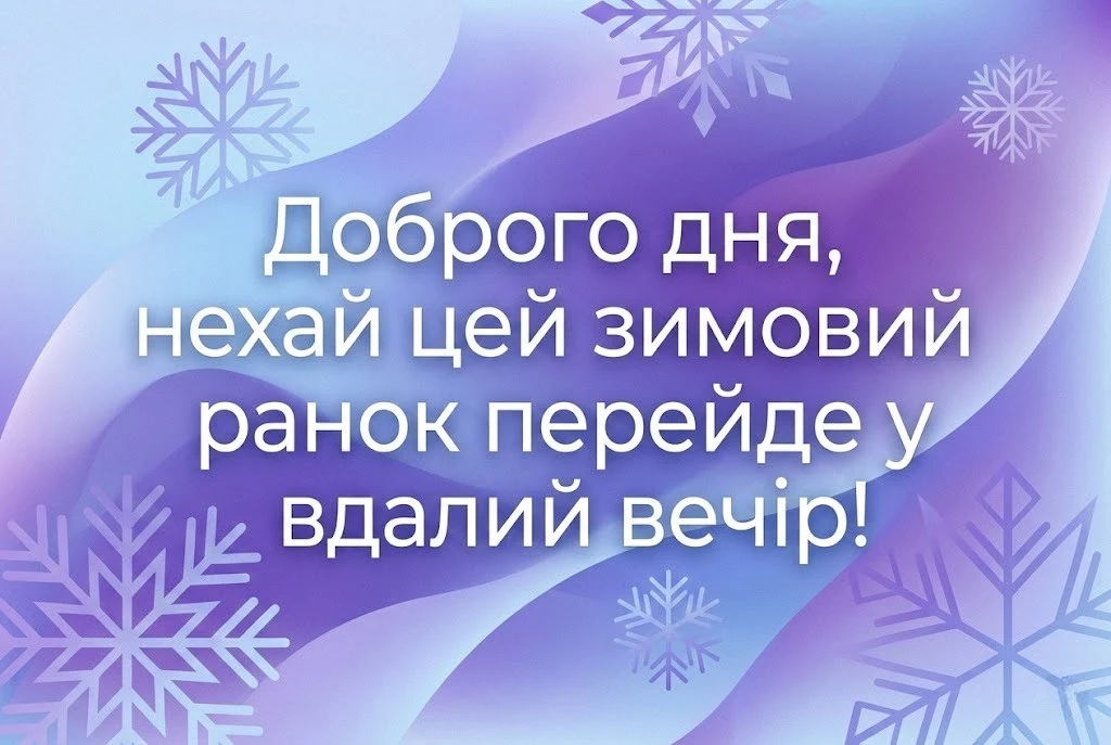Доброго зимового дня: найкращі картинки українською для затишних та мирних побажань