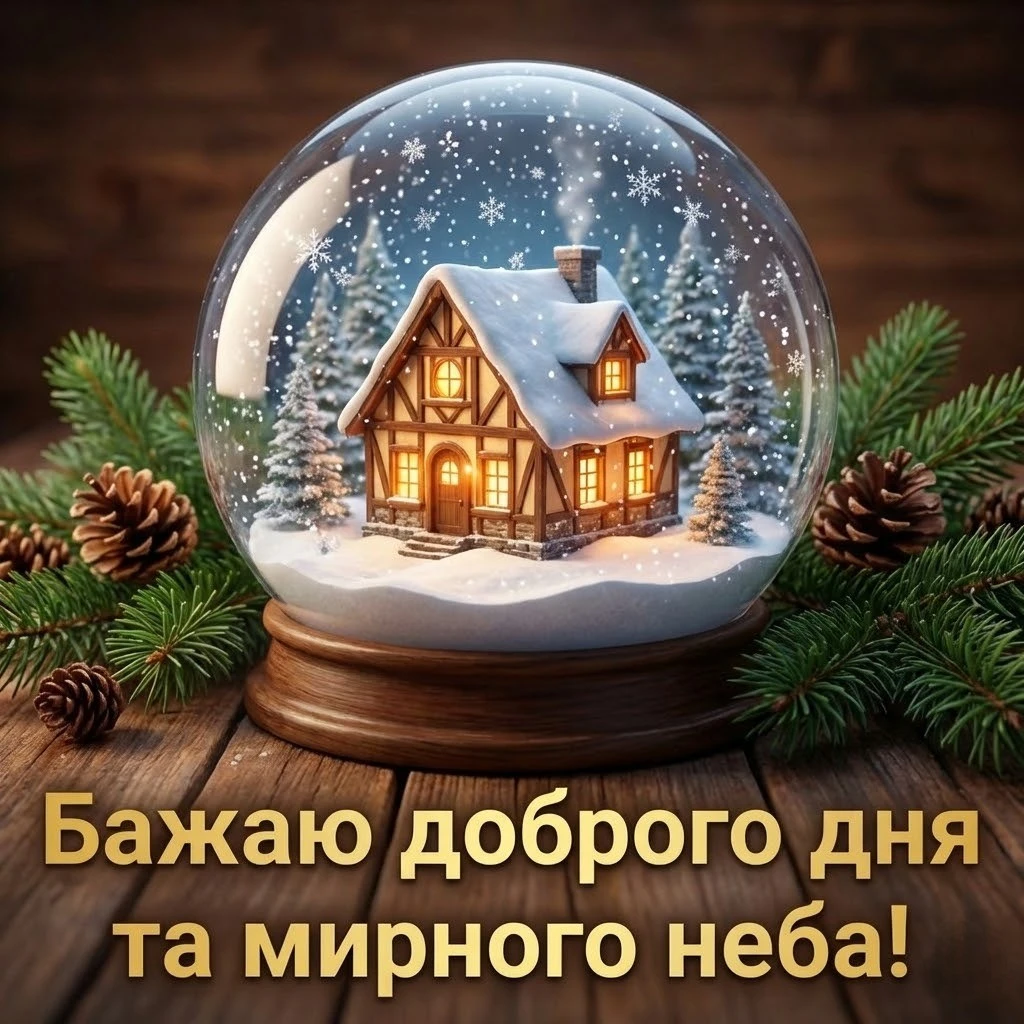 Доброго зимового дня: найкращі картинки українською для затишних та мирних побажань
