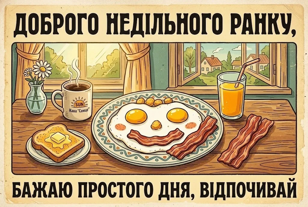 Доброго недільного ранку та гарного дня: затишні картинки для чудового настрою