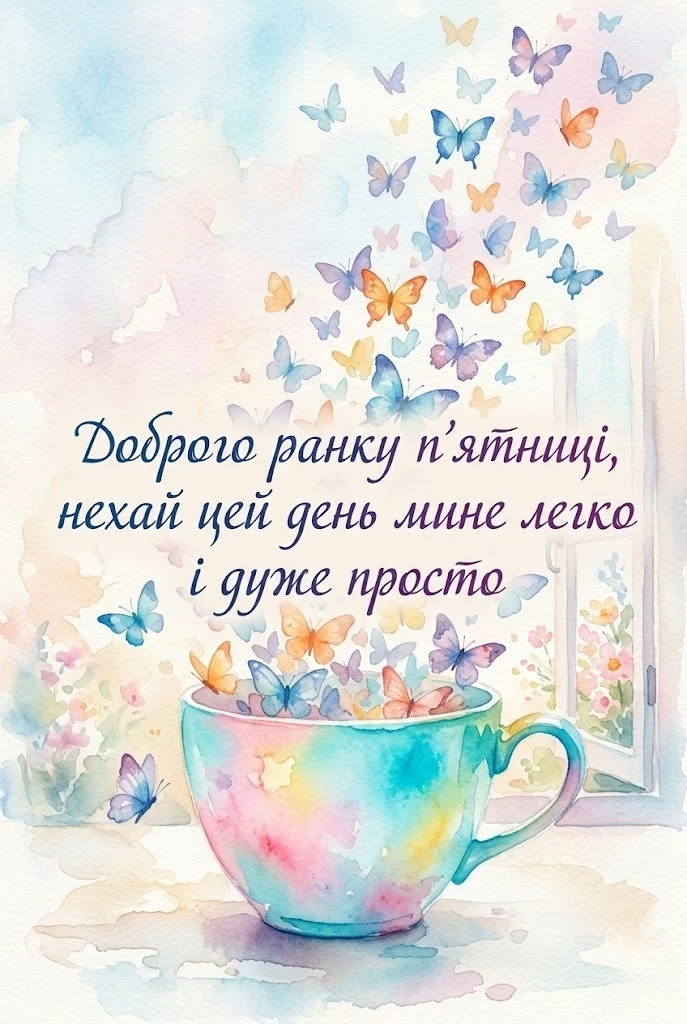 Доброго ранку п’ятниці: картинки, листівки та душевні побажання для гарного настрою