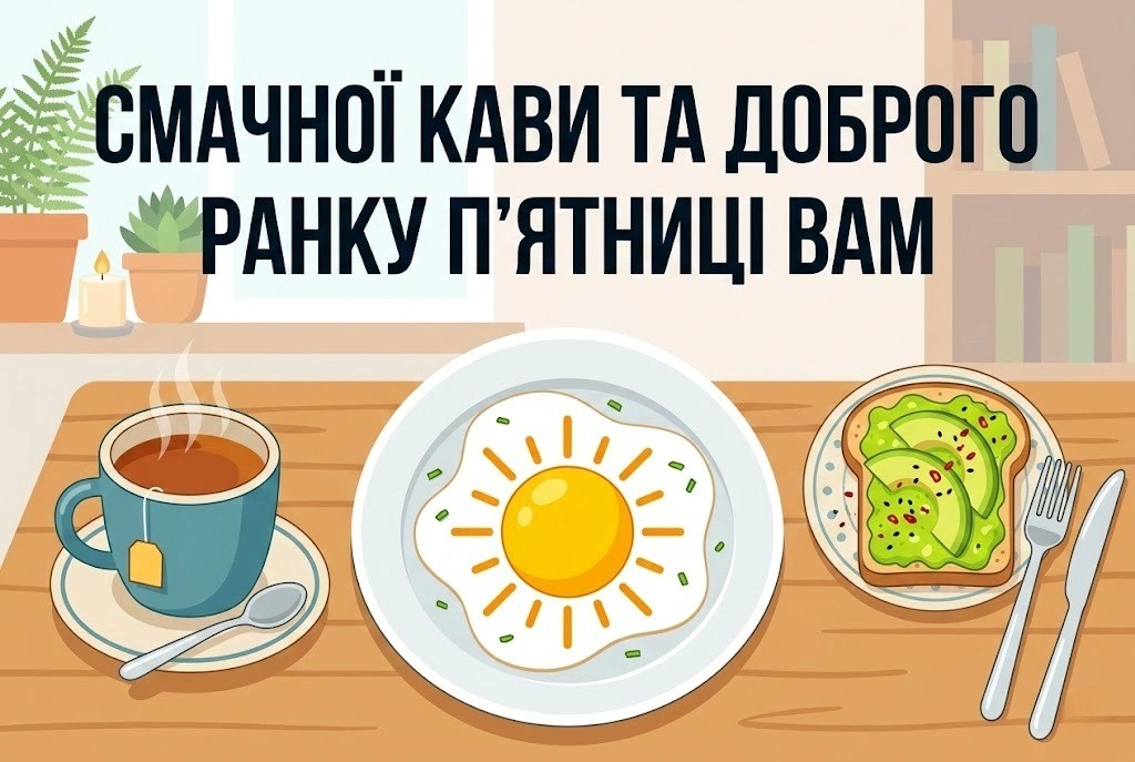 Доброго ранку п’ятниці: душевні побажання та красиві картинки для натхненного завершення тижня
