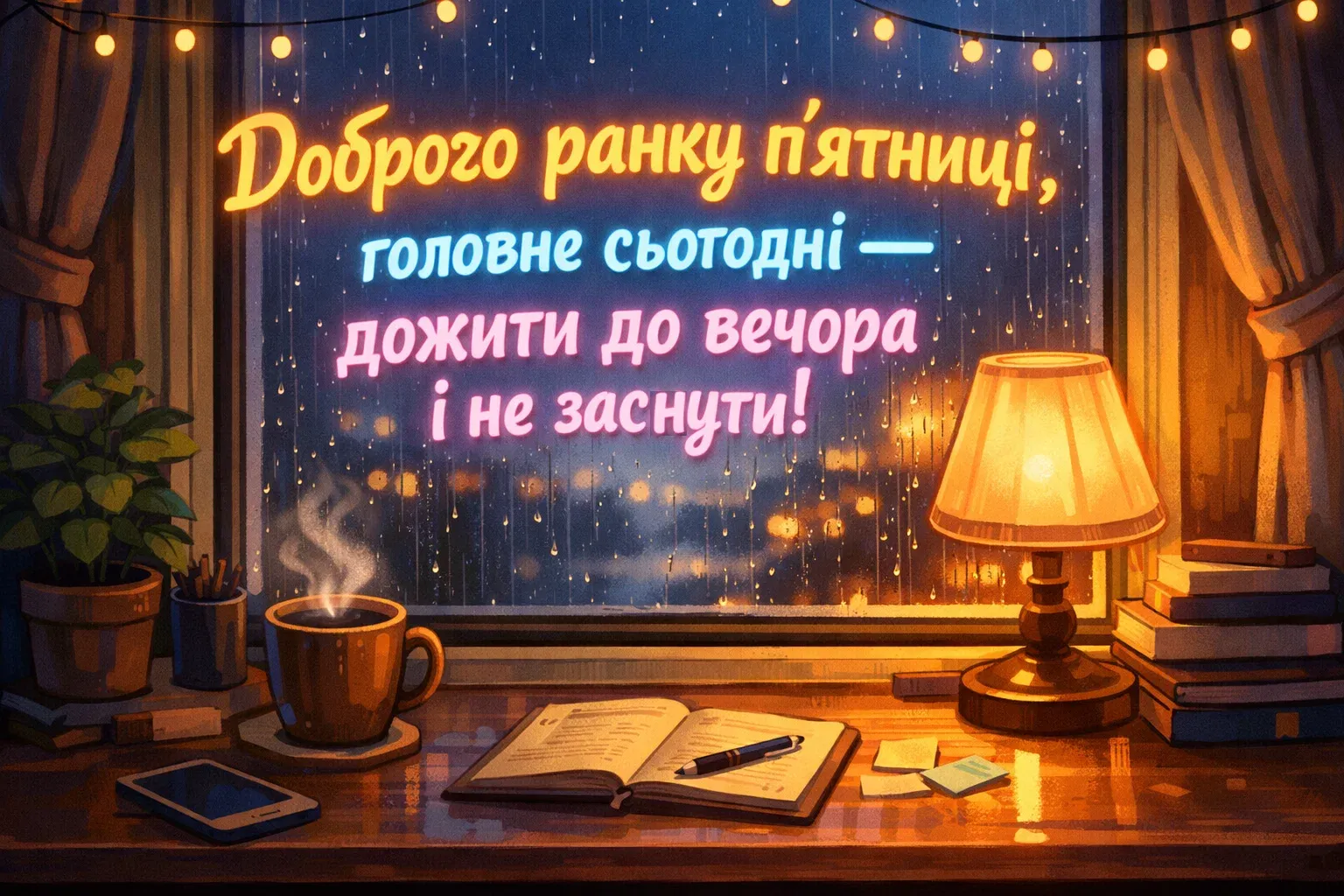 Доброго ранку п’ятниці: душевні побажання та красиві картинки для натхненного завершення тижня