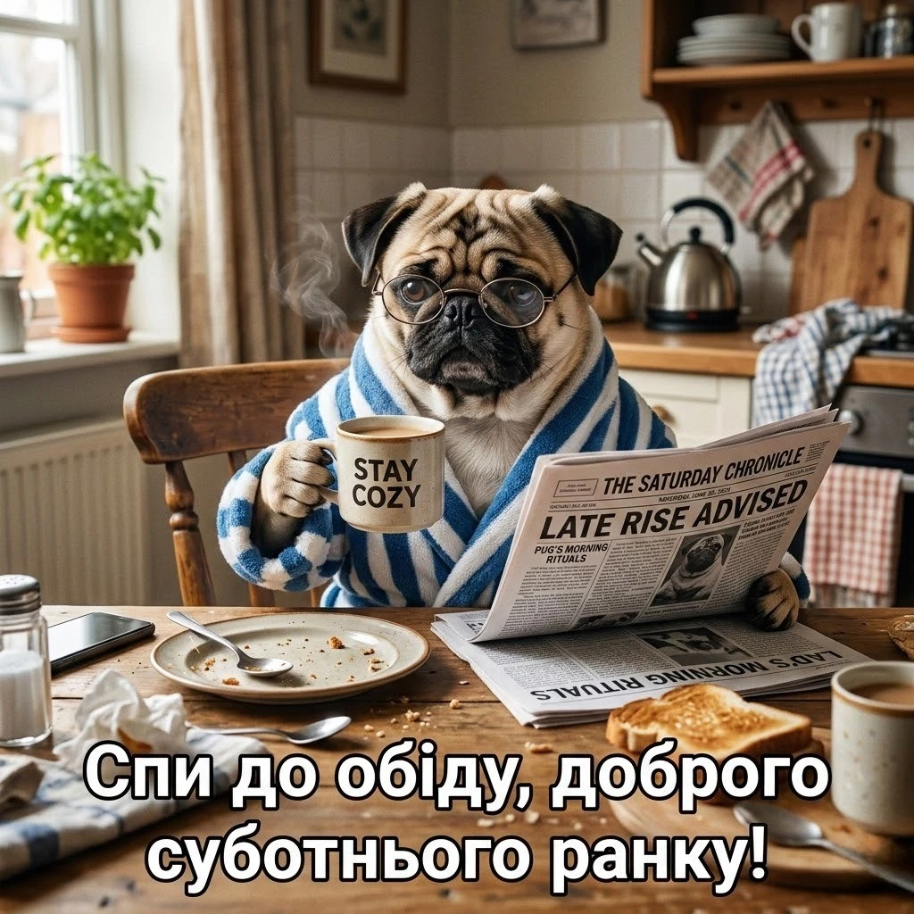 Доброго суботнього ранку: картинки та найтепліші побажання для затишного вихідного