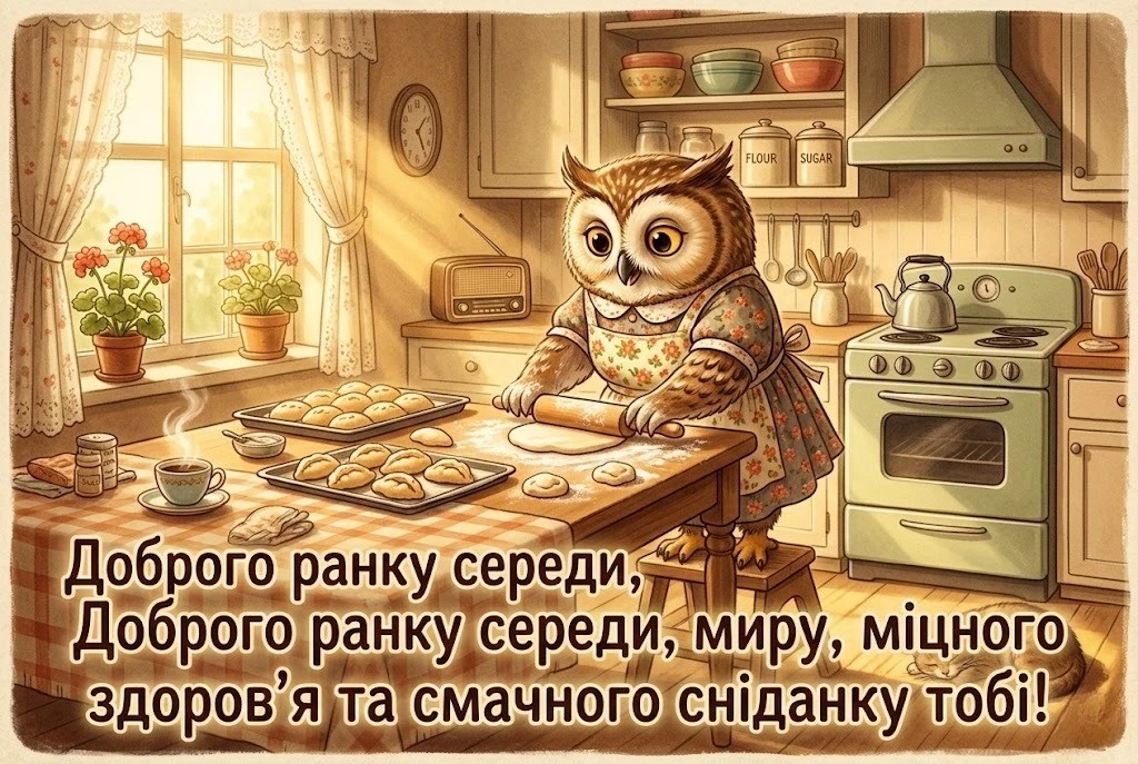 Доброго ранку середи та гарного дня: душевні побажання, картинки та листівки для настрою