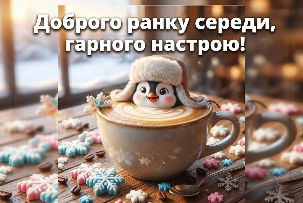 Доброго ранку середи та гарного дня: душевні побажання, картинки та листівки для настрою