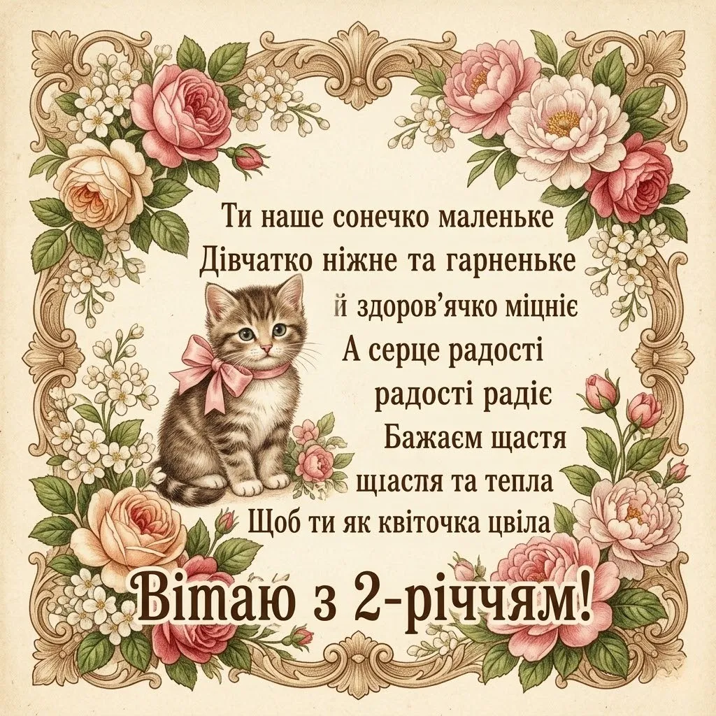 День народження похресниці: вітаємо маленьку принцесу з 2-річчям