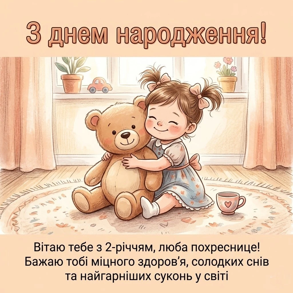 День народження похресниці: вітаємо маленьку принцесу з 2-річчям